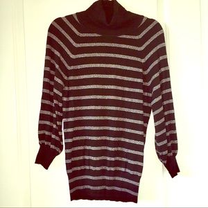 Express striped turtleneck sweater